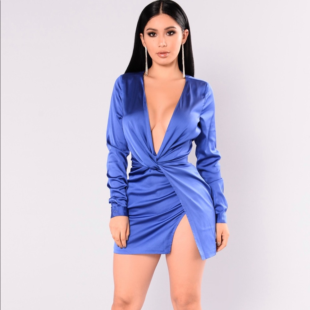 Blue Cocktail Dress